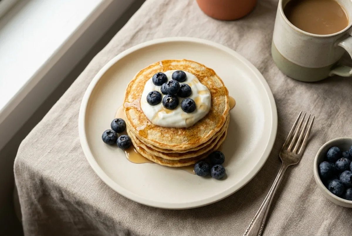 Cottage Cheese Protein Pancakes (31g Protein, No Powder)