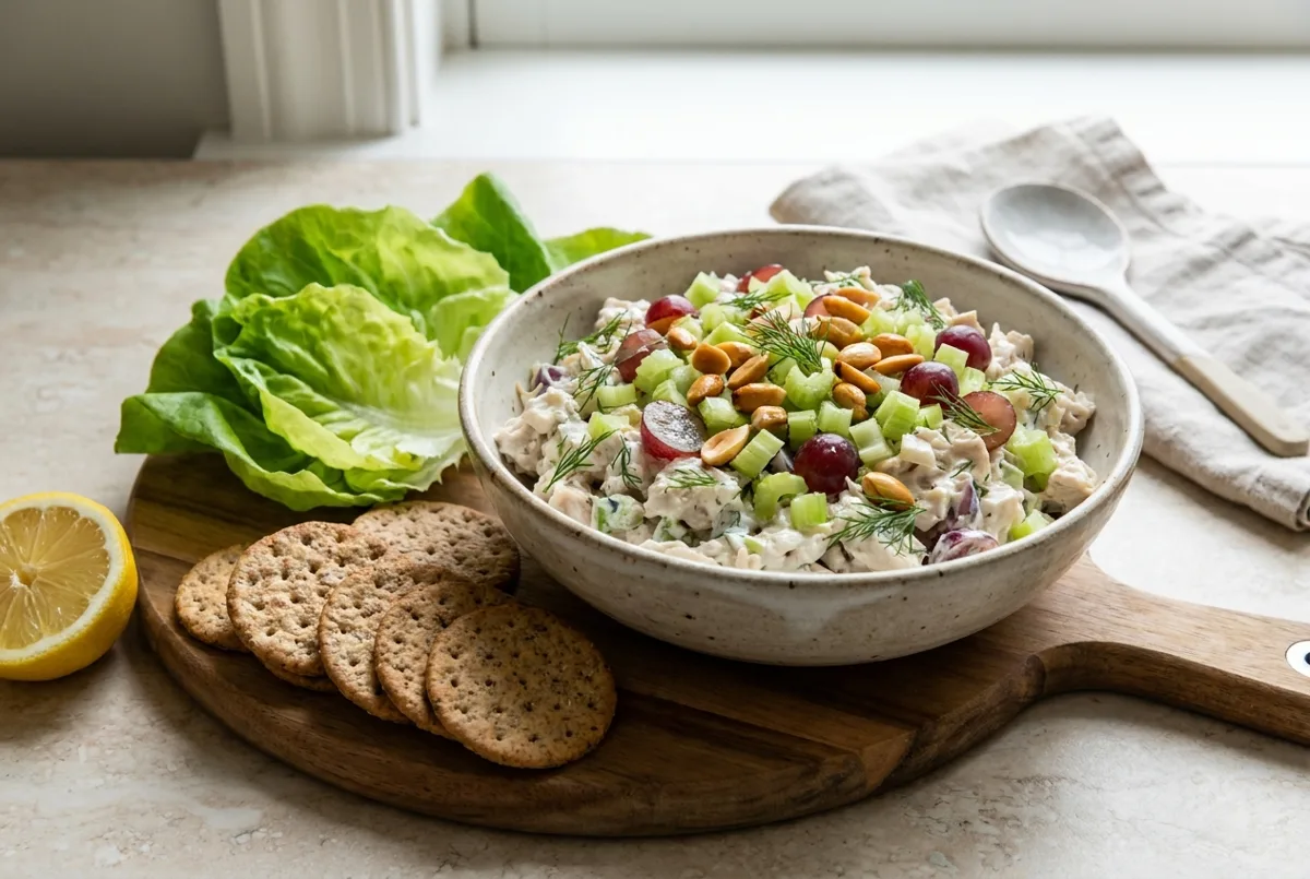 Greek Yogurt Chicken Salad (39g Protein, Light on Mayo)
