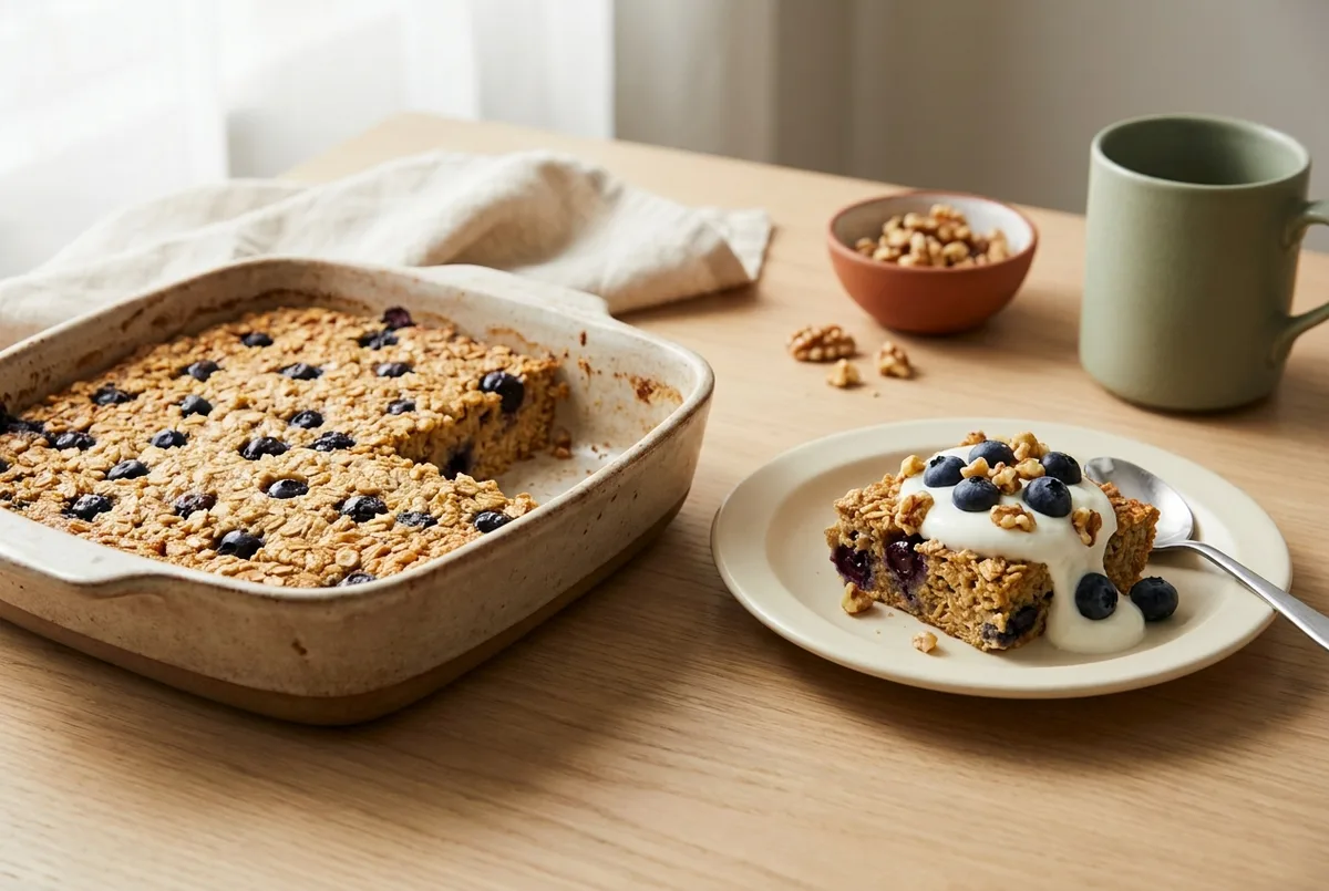 High-Protein Baked Oats (30g Protein, No Powder)